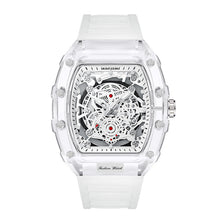 Load image into Gallery viewer, Wholesale fashionable transparent men's waterproof quartz watches in multiple colors with matching straps